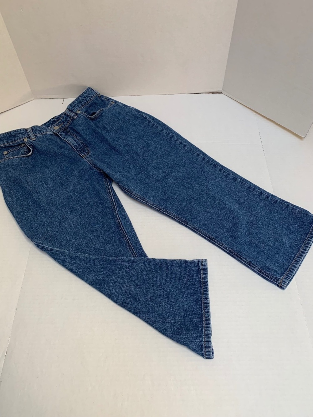 Lands End Womans Size 8 Petite Cropped Jeans Pants